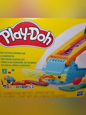 Kids' Playdoh Factory Starter Set  - Yellow & Blue